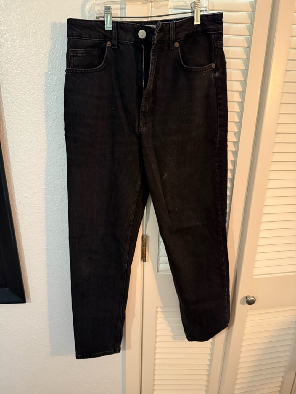 Zara Black Ankle Crop Jeans - High Waist